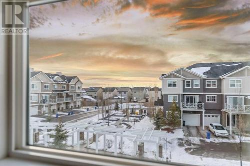 Master bed room view - 729 Skyview Ranch Grove, Calgary, AB - Outdoor With Balcony With View