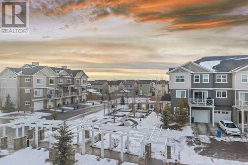 Master bed room view - 729 Skyview Ranch Grove, Calgary, AB - Outdoor With Balcony With View