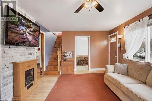 296 Julian Avenue, Hamilton, ON - Indoor With Fireplace