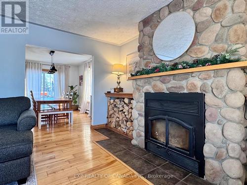 434 Carrigan Road, Timmins (Tm - Outside East), ON - Indoor Photo Showing Living Room With Fireplace