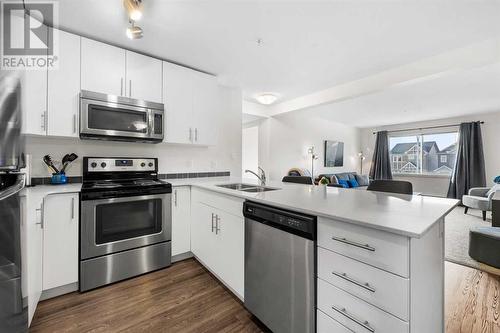 4202, 181 Skyview Ranch Manor Ne, Calgary, AB - Indoor Photo Showing Kitchen With Double Sink