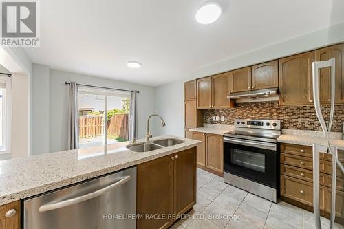 13 Nutwood Way, Brampton, ON - Indoor Photo Showing Kitchen With Double Sink With Upgraded Kitchen