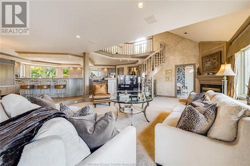 13018 Riverside Drive, Tecumseh, ON - Indoor Photo Showing Living Room With Fireplace