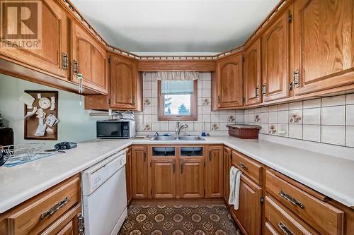 2622 42 Street Se, Calgary, AB - Indoor Photo Showing Kitchen With Double Sink