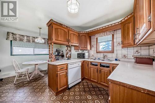 2622 42 Street Se, Calgary, AB - Indoor Photo Showing Kitchen With Double Sink