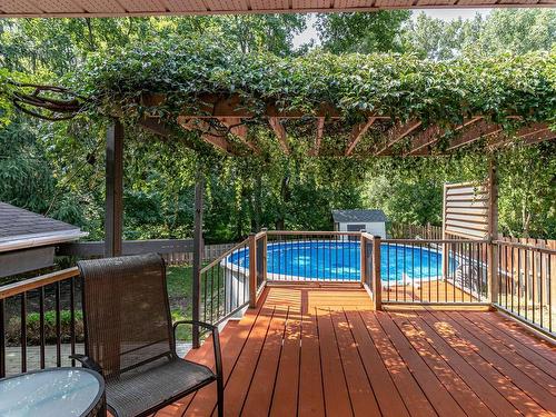 Balcon - 217 Rue Dulude, Saint-Mathieu, QC - Outdoor With Above Ground Pool