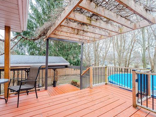 Balcon - 217 Rue Dulude, Saint-Mathieu, QC - Outdoor With Above Ground Pool With Exterior