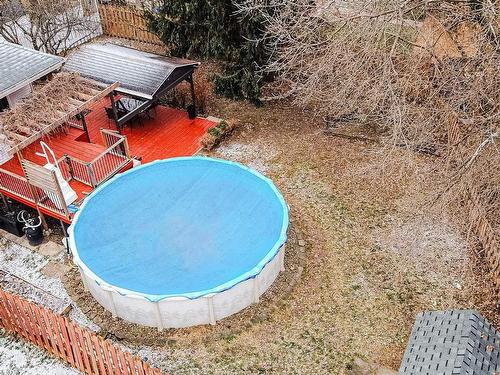 Photo aÃ©rienne - 217 Rue Dulude, Saint-Mathieu, QC - Outdoor With Above Ground Pool