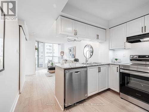 628 - 230 Queens Quay W, Toronto (Waterfront Communities), ON - Indoor Photo Showing Kitchen With Upgraded Kitchen