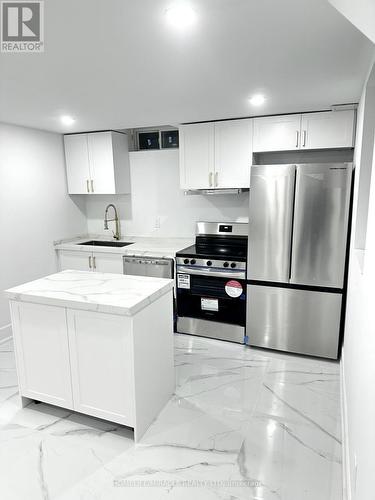 Bsmt - 50 Baycliffe Drive, Whitby, ON - Indoor Photo Showing Kitchen With Stainless Steel Kitchen