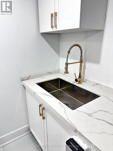 Bsmt - 50 Baycliffe Drive, Whitby, ON - Indoor Photo Showing Kitchen With Double Sink