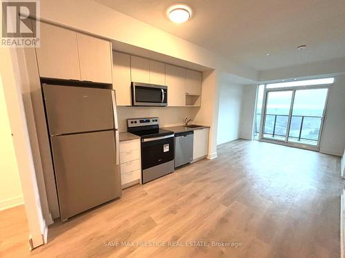 1301 - 204 Burnhamthorpe Road E, Mississauga, ON - Indoor Photo Showing Kitchen With Stainless Steel Kitchen