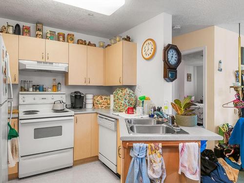 406-3855 11Th Ave, Port Alberni, BC - Indoor Photo Showing Kitchen With Double Sink