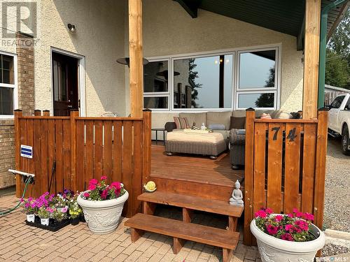 74 Nunn Street, La Ronge, SK - Outdoor With Deck Patio Veranda With Exterior