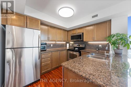 2012 - 335 Rathburn Road W, Mississauga, ON - Indoor Photo Showing Kitchen With Stainless Steel Kitchen With Double Sink