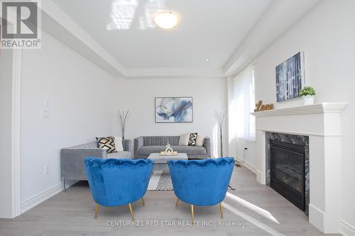 92 Elstone Place, Hamilton, ON - Indoor Photo Showing Living Room With Fireplace