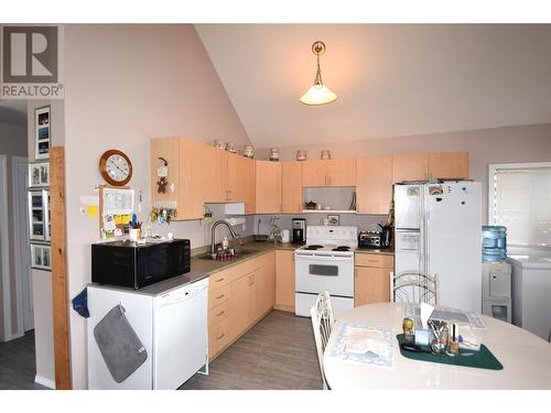 updated kitchen - 10983 Westside Road, Vernon, BC - Indoor Photo Showing Kitchen With Double Sink