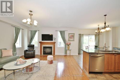 120 Bandelier Way, Ottawa, ON - Indoor Photo Showing Living Room With Fireplace