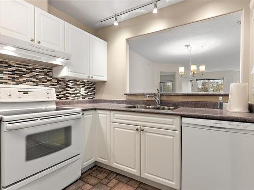 204-2475 Bevan Ave, Sidney, BC - Indoor Photo Showing Kitchen With Double Sink