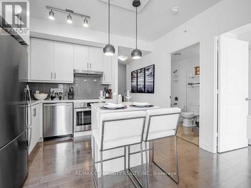 2202 - 1 The Esplanade Street, Toronto, ON - Indoor Photo Showing Kitchen With Stainless Steel Kitchen With Upgraded Kitchen