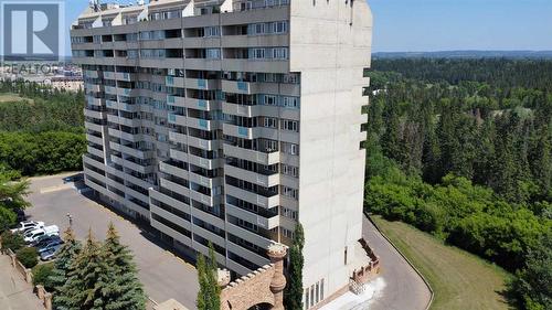 Look to the right and thats the amazing view from this condo - 912, 4902 37 Street, Red Deer, AB - Outdoor With Balcony