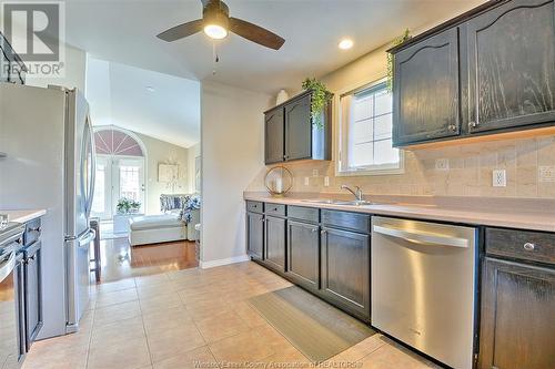 1369 Rendezvous, Windsor, ON - Indoor Photo Showing Kitchen With Stainless Steel Kitchen With Double Sink