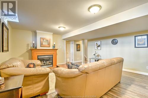 1369 Rendezvous, Windsor, ON - Indoor Photo Showing Living Room With Fireplace