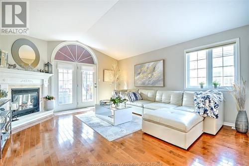 1369 Rendezvous, Windsor, ON - Indoor Photo Showing Living Room With Fireplace