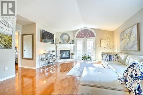 1369 Rendezvous, Windsor, ON - Indoor Photo Showing Living Room With Fireplace