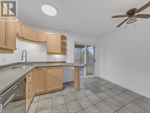 1126 Banwell Road Unit# Main, Windsor, ON - Indoor Photo Showing Kitchen With Double Sink