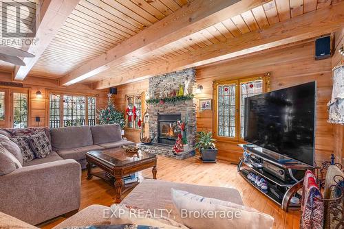 7925 Resolute Way, Ottawa, ON - Indoor Photo Showing Living Room With Fireplace