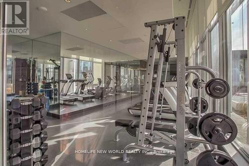 3011 - 115 Mcmahon Drive, Toronto, ON - Indoor Photo Showing Gym Room