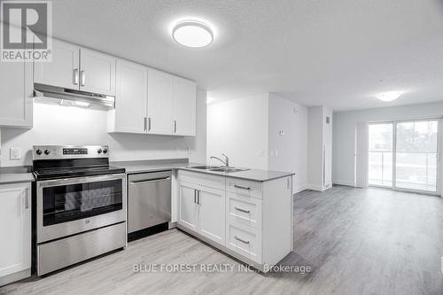 304 - 25 Centre Street, London, ON - Indoor Photo Showing Kitchen With Stainless Steel Kitchen With Double Sink