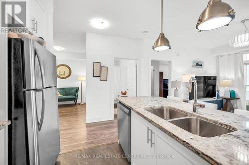 222 - 101 Shoreview Place, Hamilton, ON - Indoor Photo Showing Kitchen With Double Sink