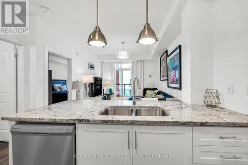 222 - 101 Shoreview Place, Hamilton, ON - Indoor Photo Showing Kitchen With Double Sink With Upgraded Kitchen