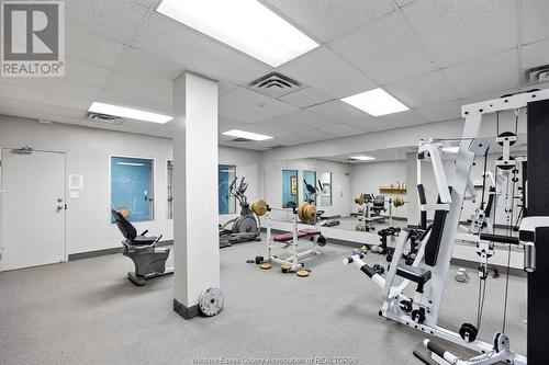 540 Ouellette Avenue Unit# 3E, Windsor, ON - Indoor Photo Showing Gym Room