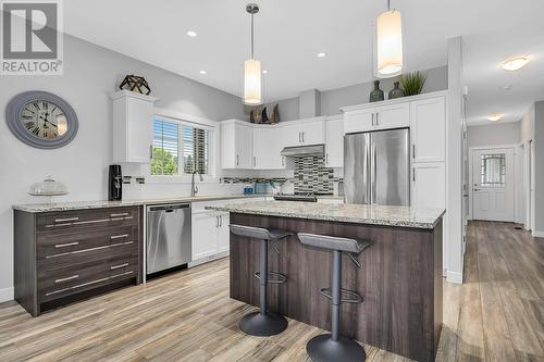 Kitchen also has plenty of natural light - 3400 Kingfisher Road, West Kelowna, BC - Indoor Photo Showing Kitchen With Upgraded Kitchen