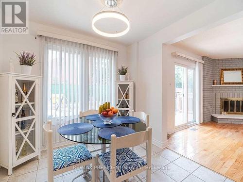 423 Brownridge Drive, Vaughan, ON - Indoor Photo Showing Dining Room With Fireplace