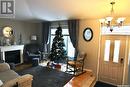 741 Adamson Crescent, Shellbrook, SK  - Indoor Photo Showing Living Room With Fireplace 