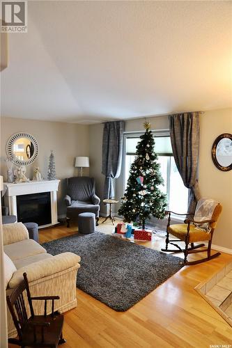 741 Adamson Crescent, Shellbrook, SK - Indoor Photo Showing Living Room With Fireplace