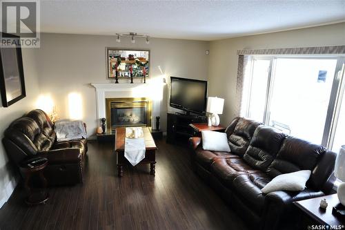 741 Adamson Crescent, Shellbrook, SK - Indoor Photo Showing Living Room With Fireplace