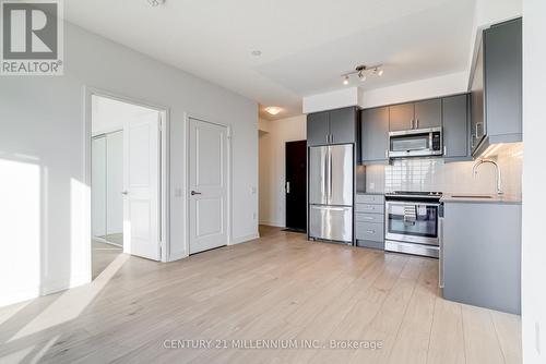 3408 - 8 Nahani Way, Mississauga, ON - Indoor Photo Showing Kitchen With Stainless Steel Kitchen