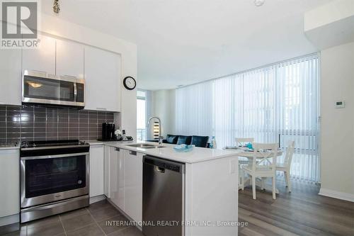 1109 - 5025 Four Springs Avenue, Mississauga, ON - Indoor Photo Showing Kitchen With Double Sink