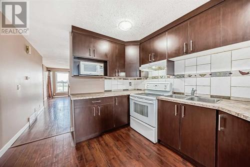 112 Falwood Crescent Ne, Calgary, AB - Indoor Photo Showing Kitchen With Double Sink