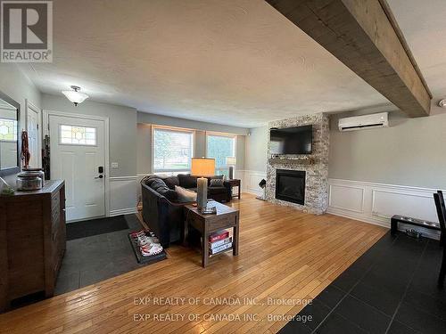 721 Churchill Street, Timmins, ON - Indoor Photo Showing Living Room With Fireplace