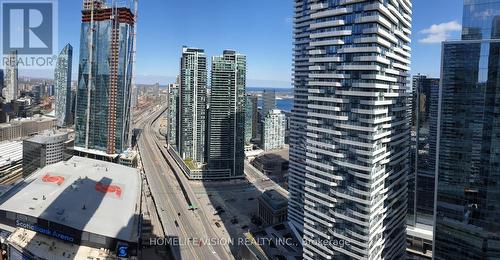 3805 - 55 Bremner Boulevard, Toronto, ON - Outdoor With Balcony With Facade