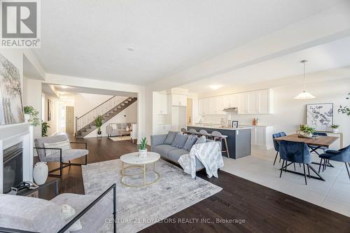 277 Broadacre Drive, Kitchener, ON - Indoor Photo Showing Living Room With Fireplace