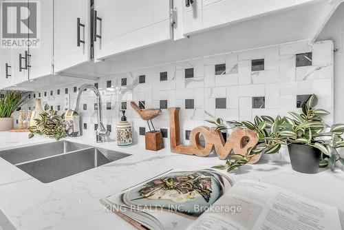 1412 - 3380 Eglinton Avenue E, Toronto, ON - Indoor Photo Showing Kitchen With Double Sink