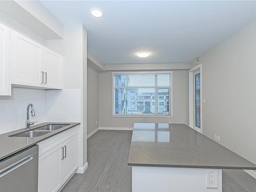 401-2843 Jacklin Rd, Langford, BC - Indoor Photo Showing Kitchen With Double Sink