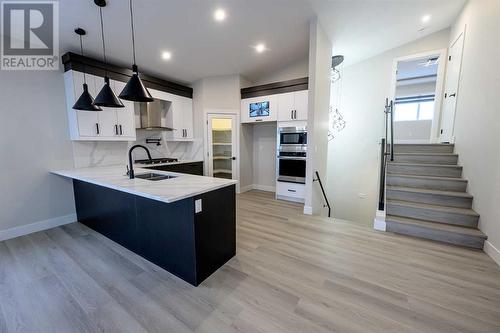 13013 104B Street, Grande Prairie, AB - Indoor Photo Showing Kitchen With Double Sink